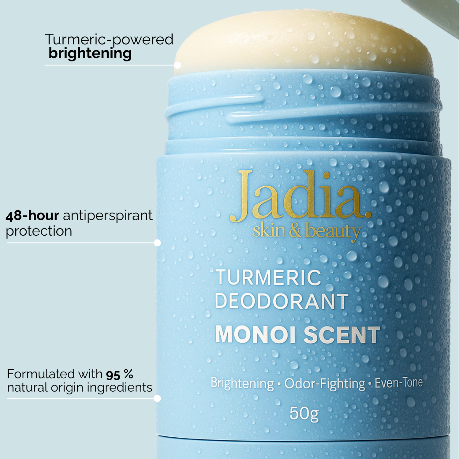 Turmeric Brightening Underarm Deodorant – Monoi Scent
