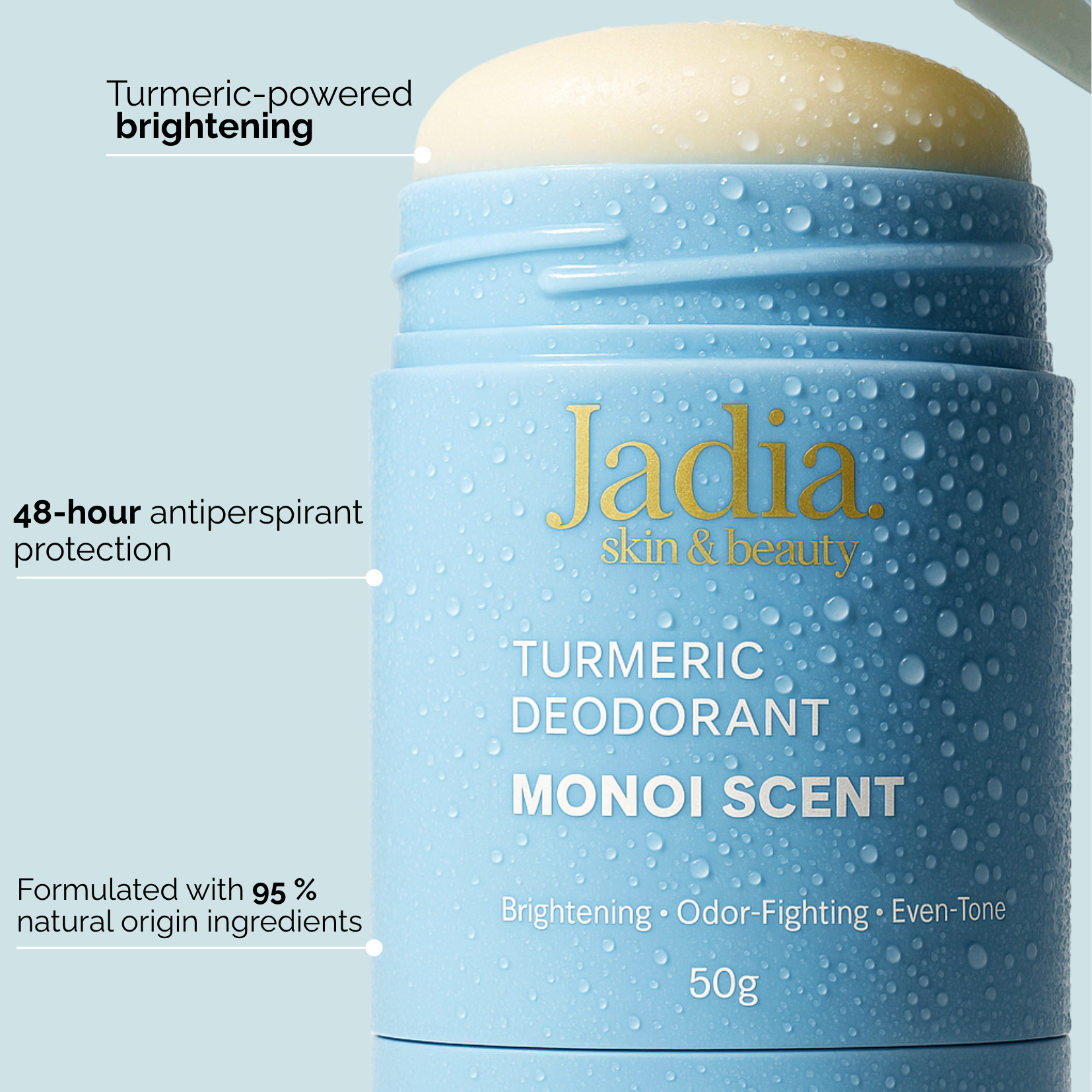 Turmeric Brightening Underarm Deodorant – Monoi Scent
