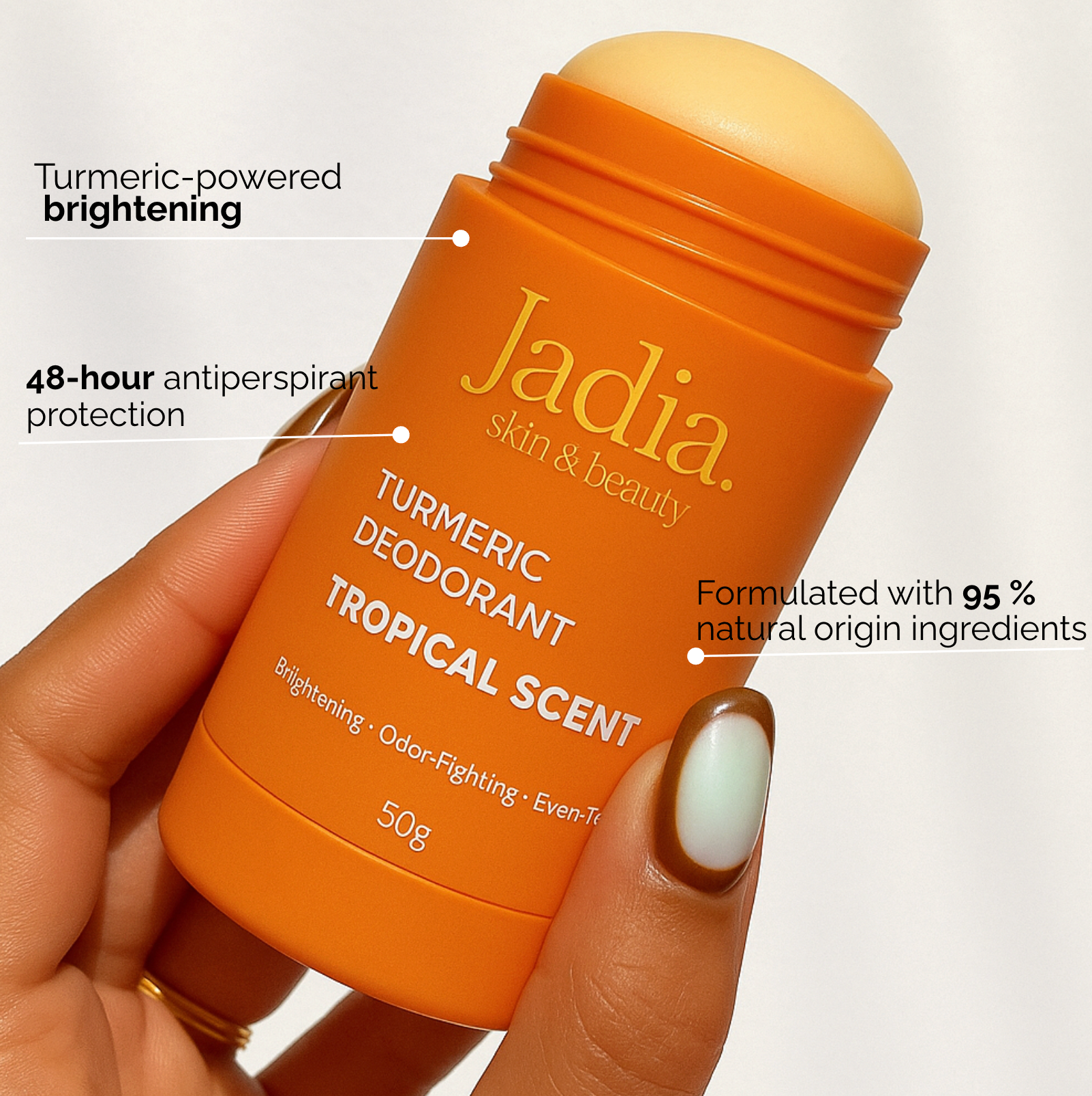 Turmeric Brightening Underarm Deodorant – Tropical Scent