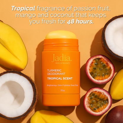 Turmeric Brightening Underarm Deodorant – Tropical Scent