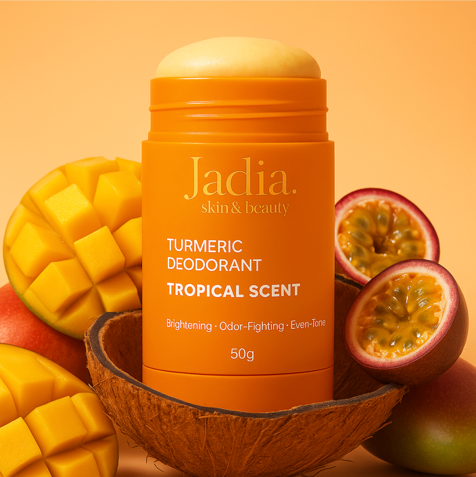 Turmeric Brightening Underarm Deodorant – Tropical Scent