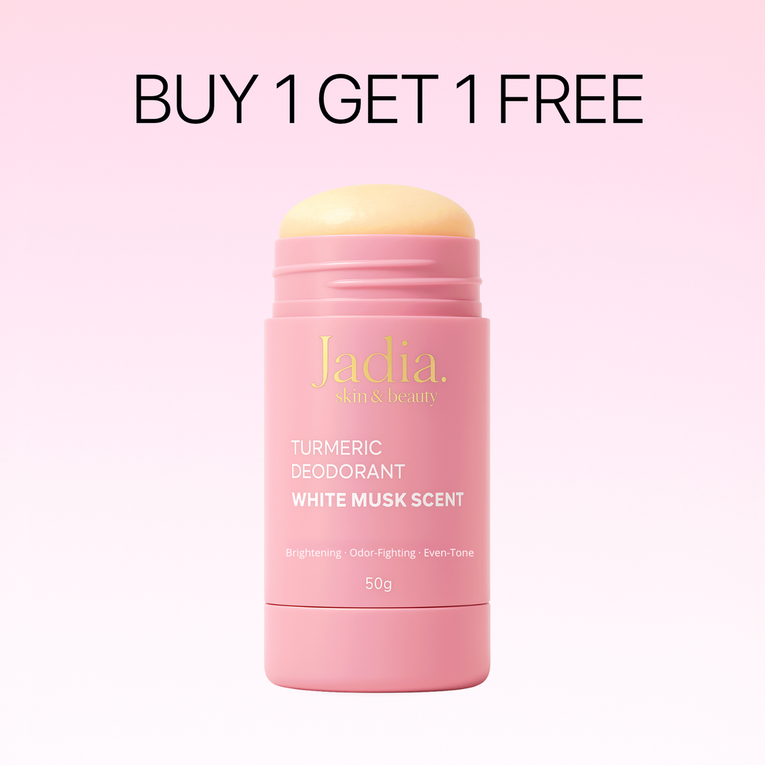 Turmeric Brightening Underarm Deodorant – White Musk Scent